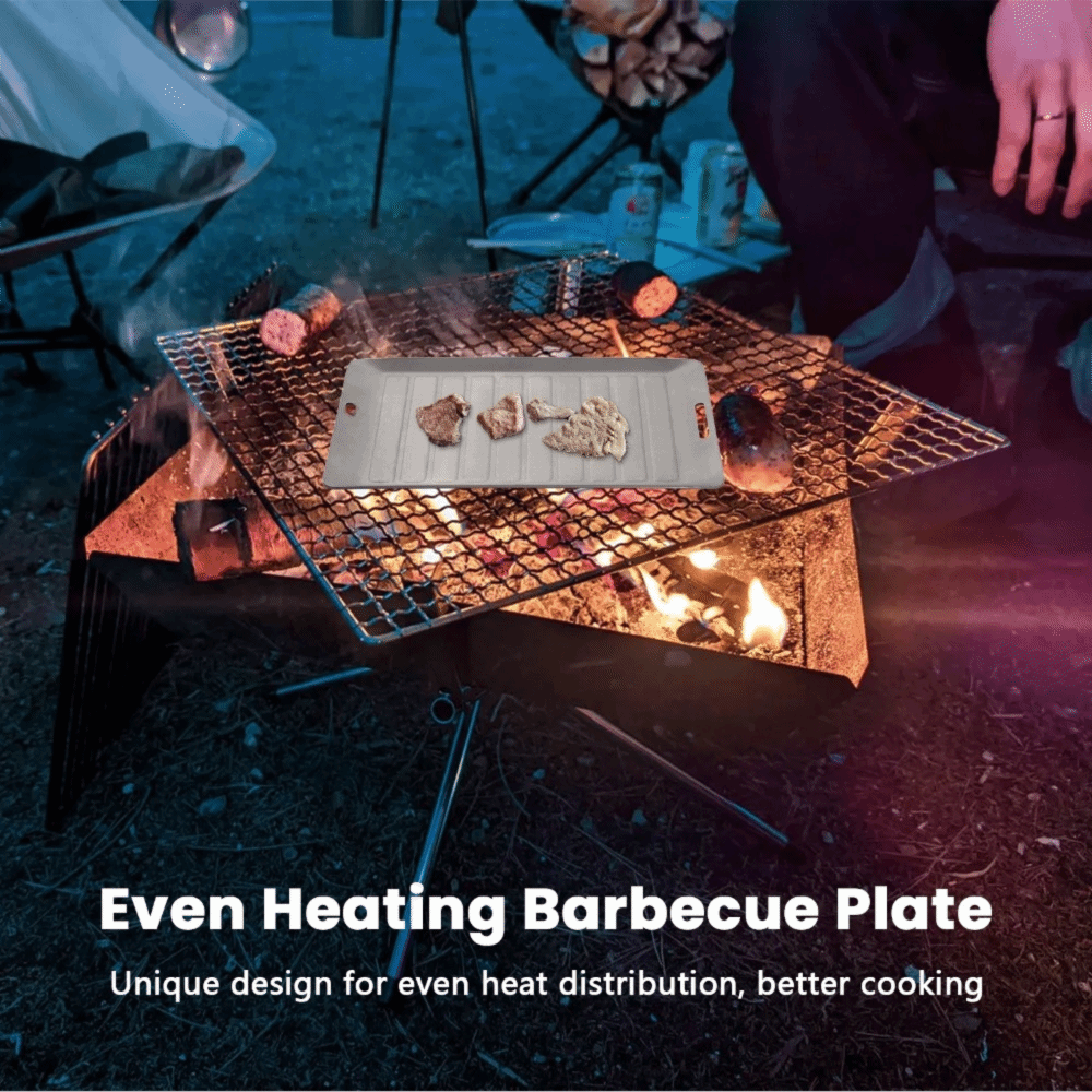 Camping Cooking Pan - Прочная титановая сковорода-гриль для кемпинга, легкая,