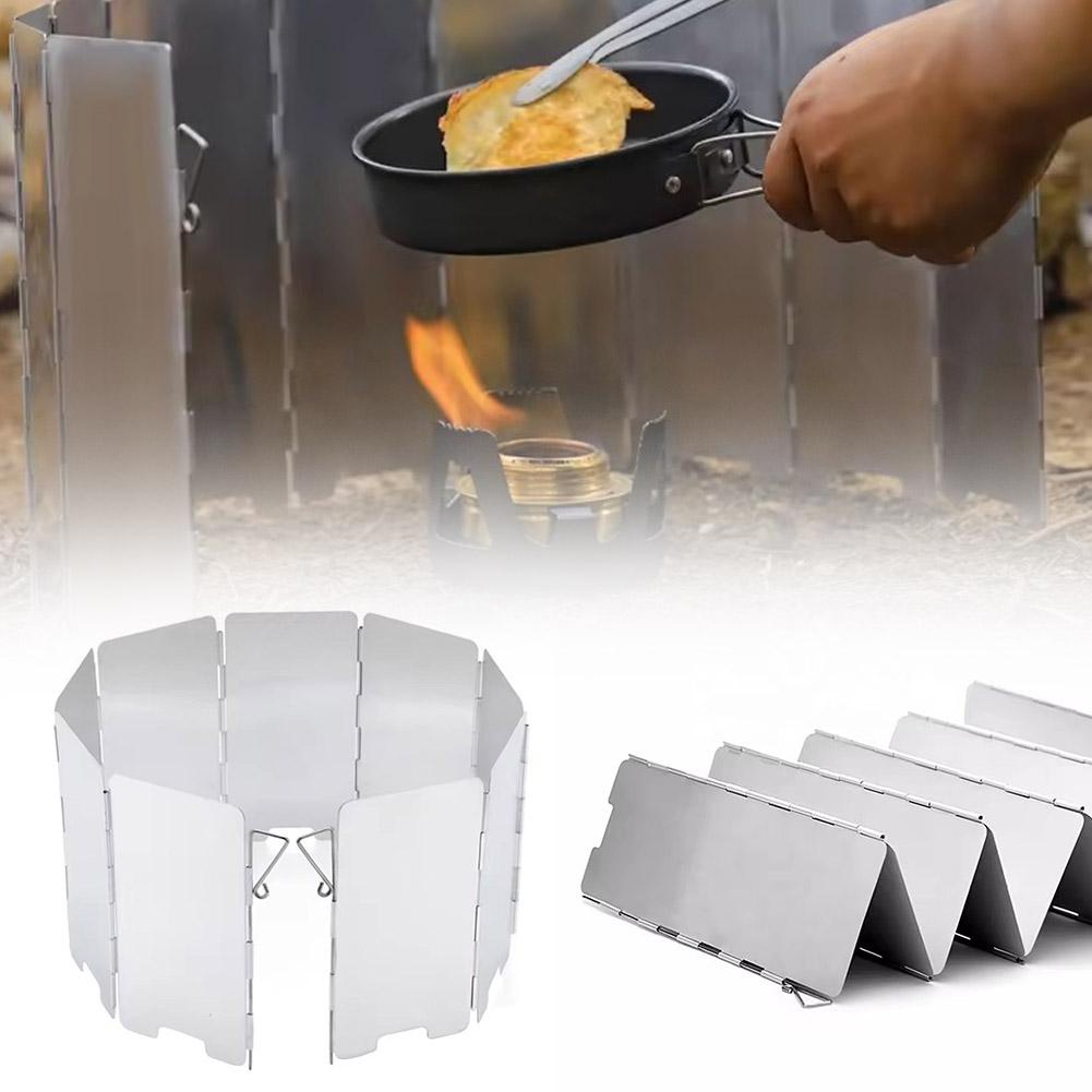 Camping Cooking Windscreen - Уличные складные ветрозащитные плиты для кемпинга,
