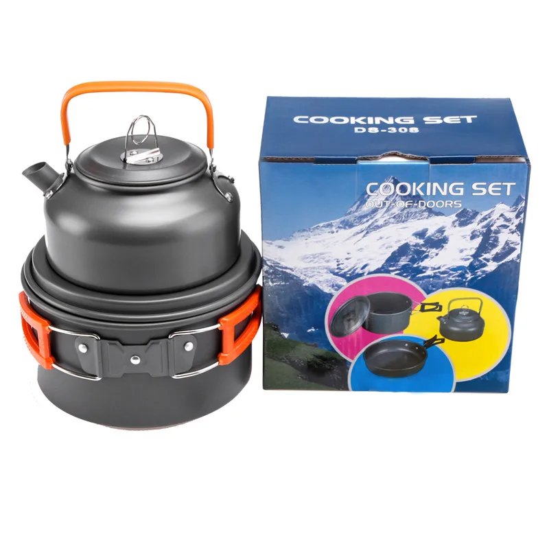 Camping Cooking Pots And Pans - Уличная кастрюля, чайник, набор посуды для