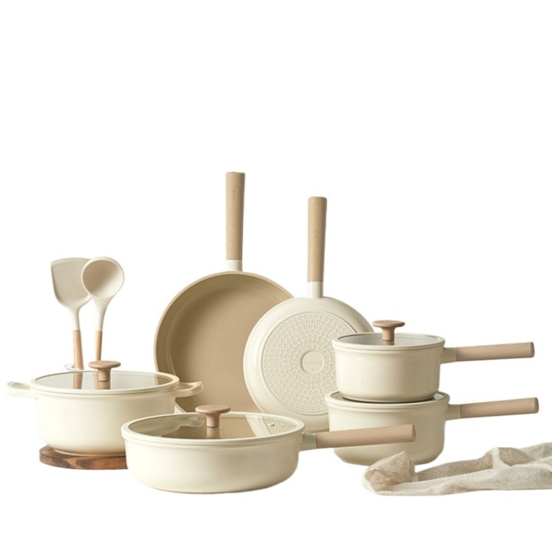Camping Cooking Set Non Stick - Набор кухонной посуды Geling: 8 предметов,