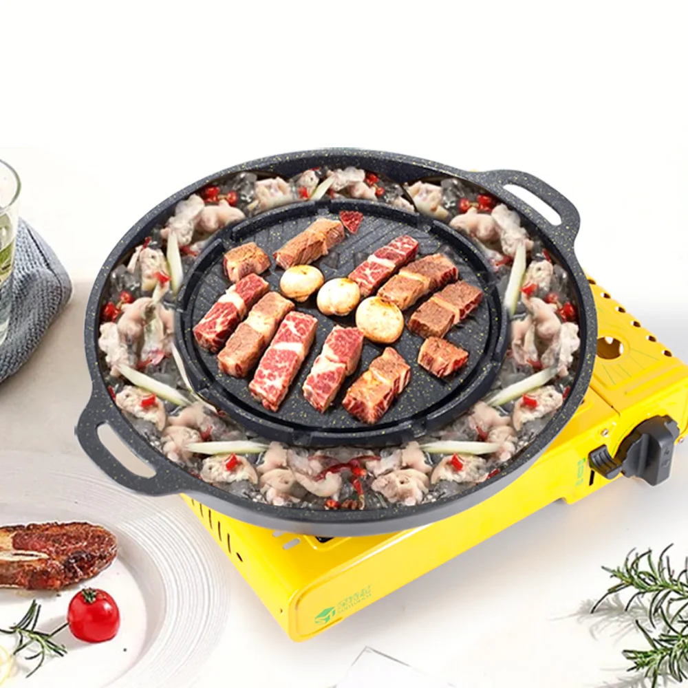 Camping Cooking One Pot - Универсальная походная кастрюля-гриль для кемпинга: корейская