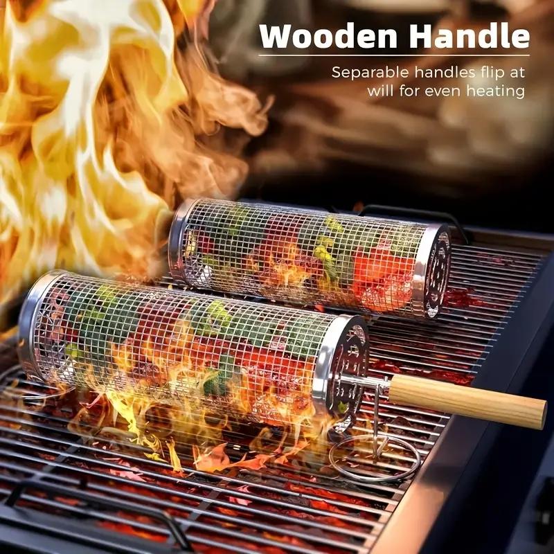 Camping Cooking Device - Корзина для гриля из нержавеющей стали,