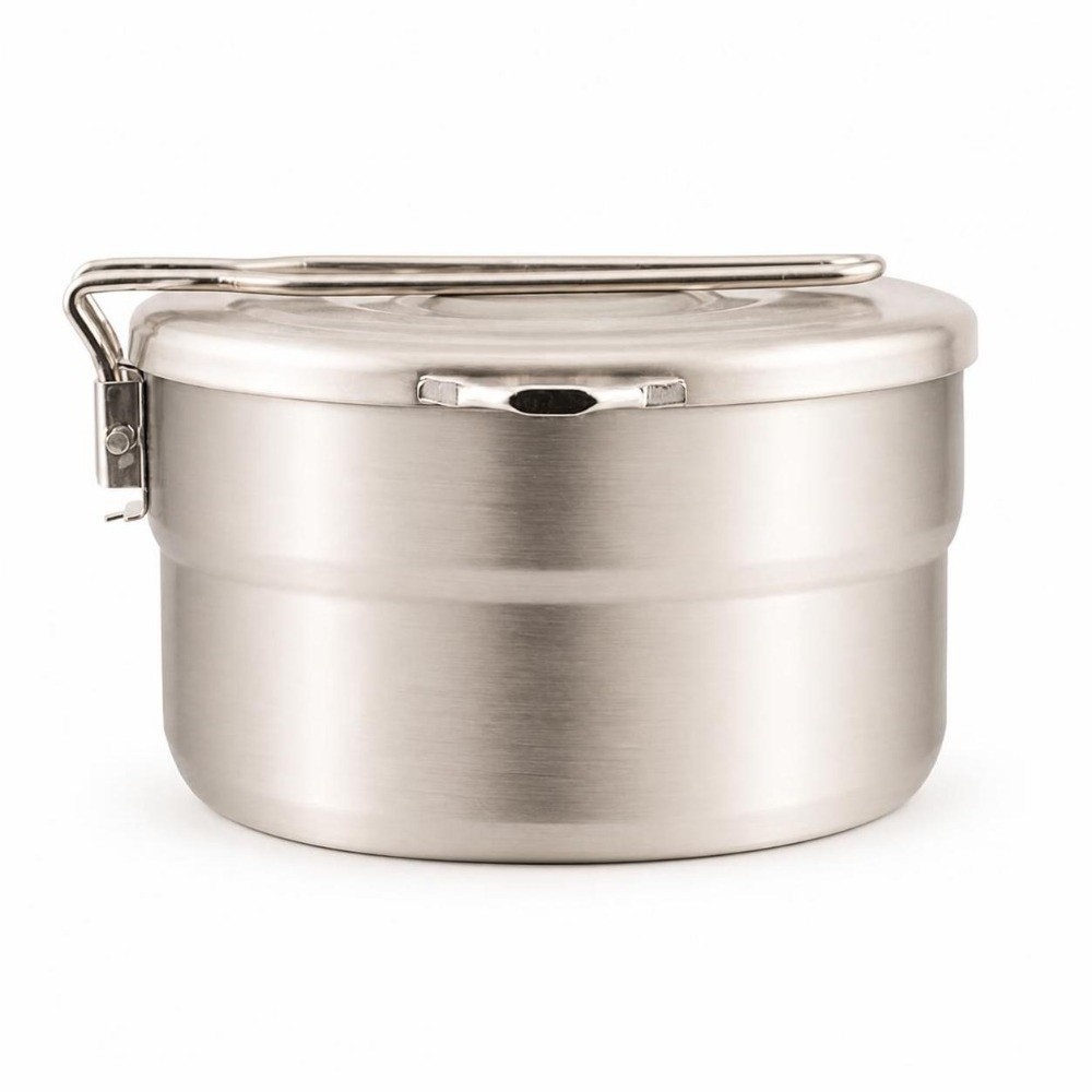 Camping Cooking Pot With Lid - Портативная походная кастрюля объемом 1,5 л