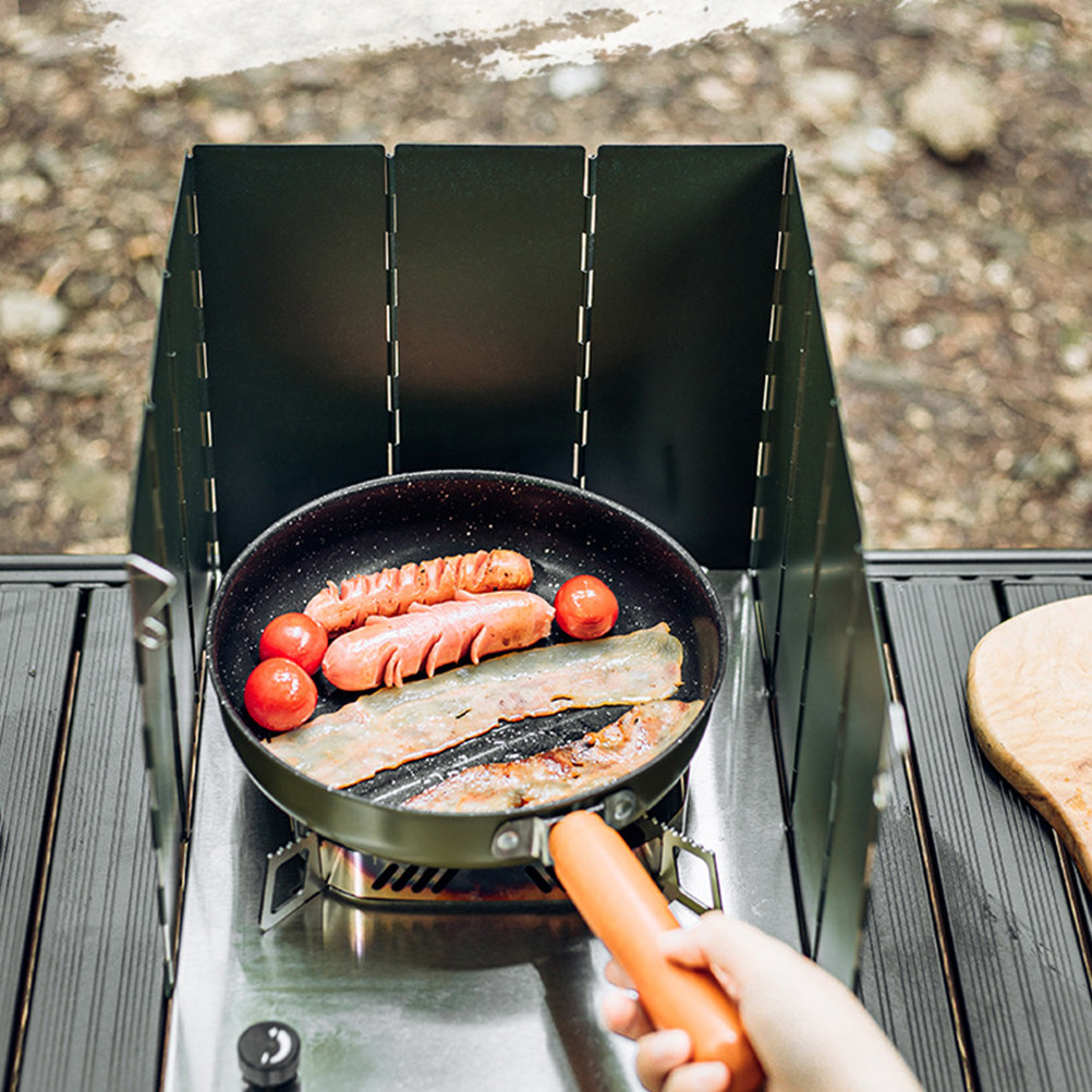 Camping Cooking Windscreen - Профессиональный легкий складной ветрозащитный экран для