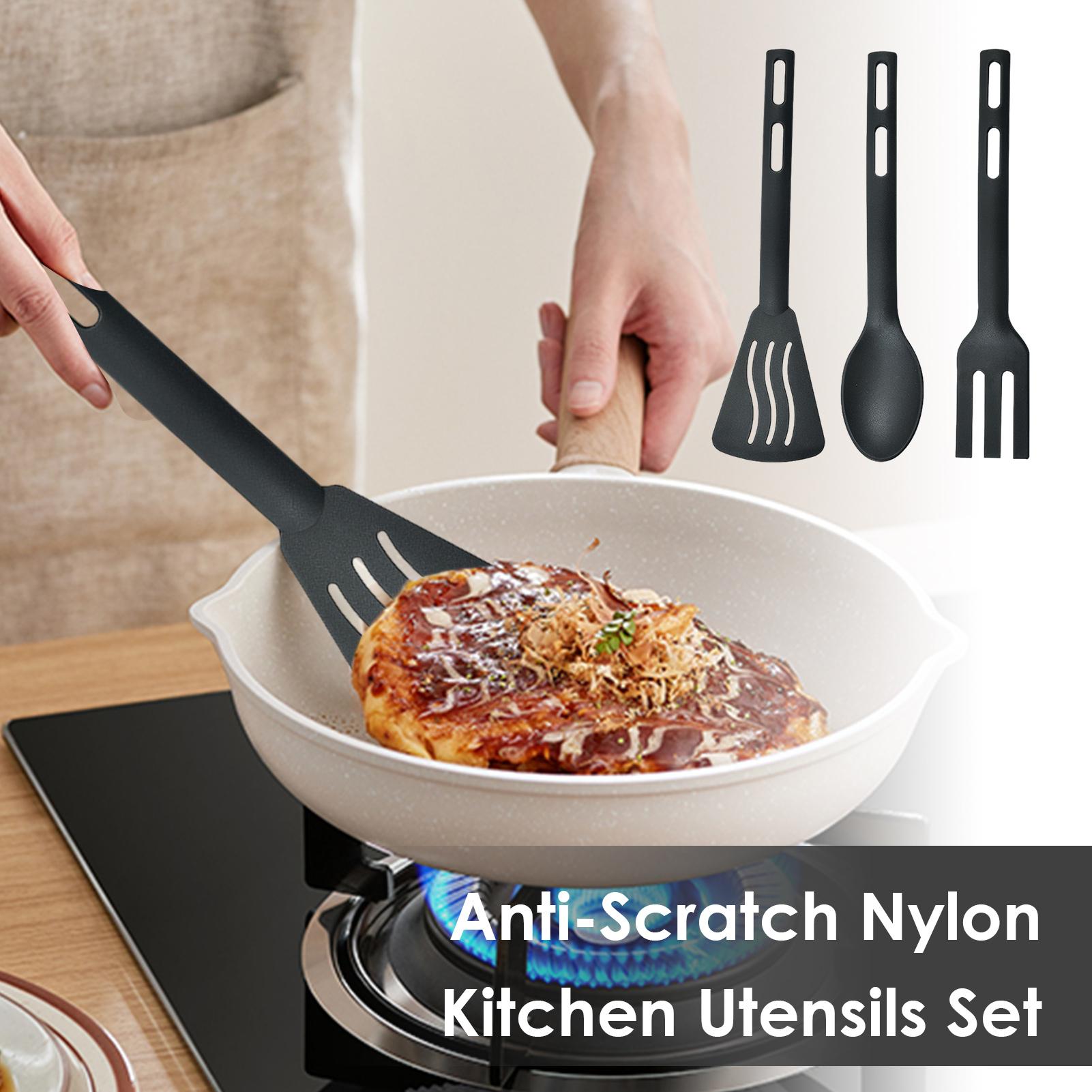 Camping Cooking Set Non Stick - Набор термостойкой кухонной утвари, портативные антипригарные
