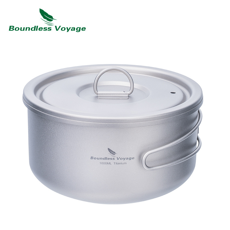 Camping Cooking Pan - Титановая походная кастрюля Boundless Voyage с