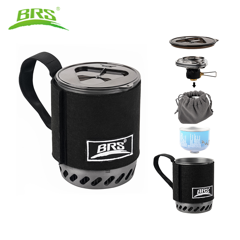 Camping Cooking One Pot - BRS 61, интегрированная горелка для сбора