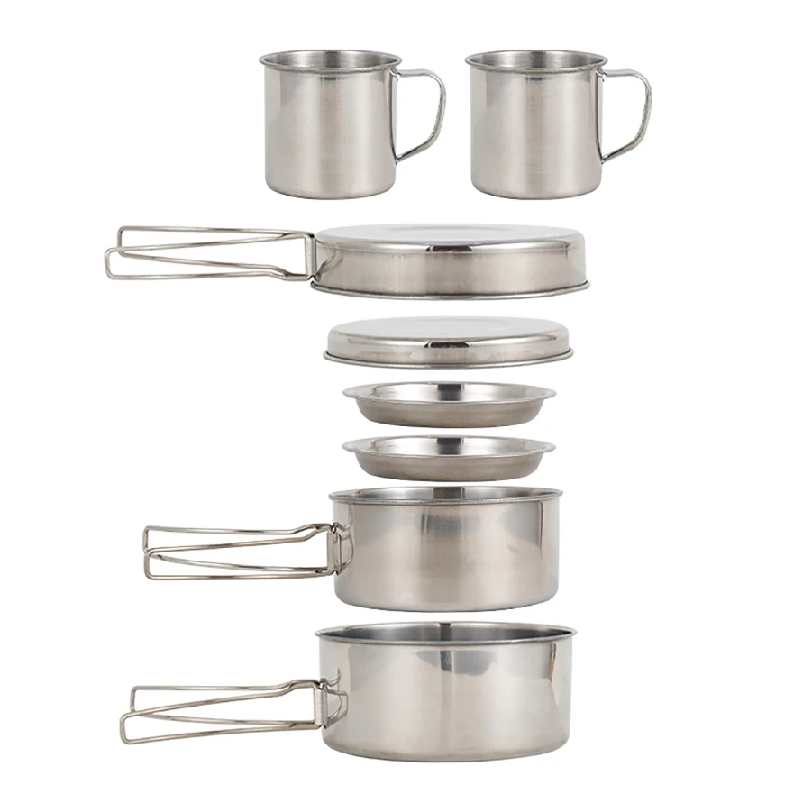 Набор походной посуды из 8 пре – обзор и цена Camping Cooking Pan