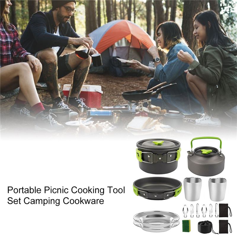 【КУПАТЕЛИ】Посуда для кемпинга, – обзор и цена Camping Cooking Pan