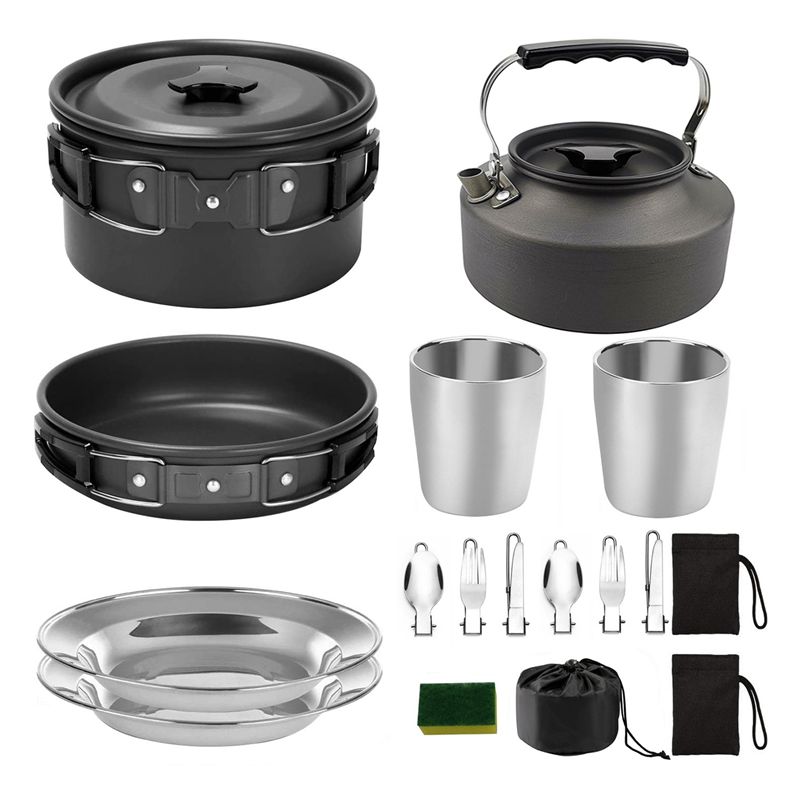 【КУПАТЕЛИ】Посуда для кемпинга, – обзор и цена Camping Cooking Pan