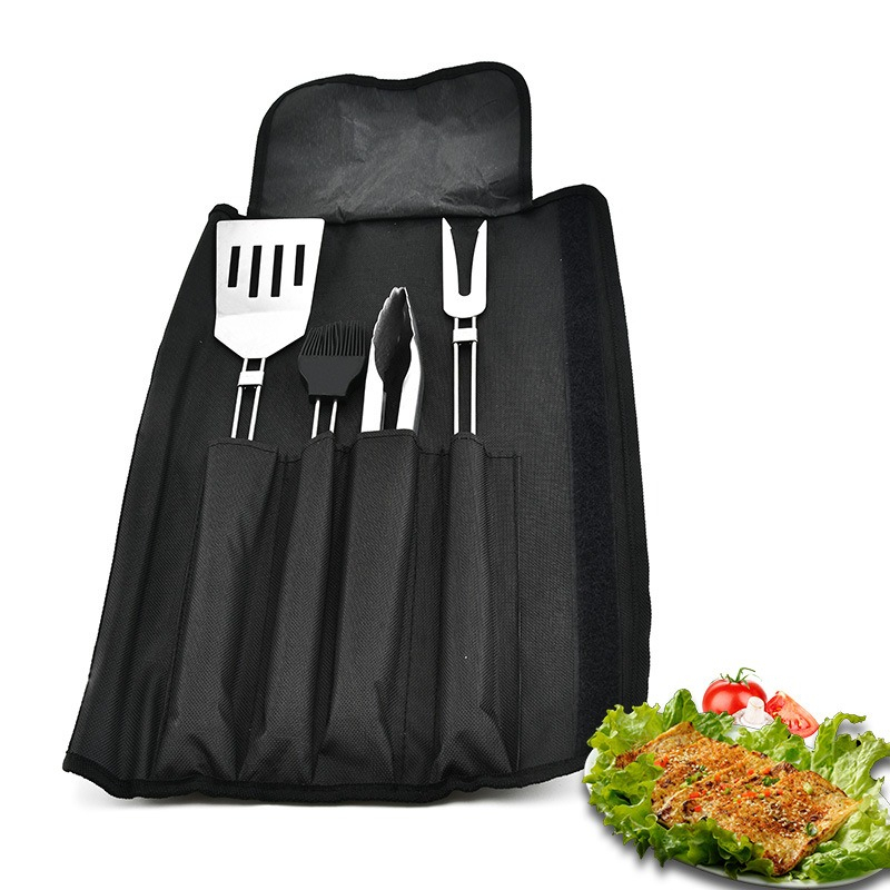 Набор для барбекю из 4 предмет – обзор и цена Camping Cooking Set Non Stick