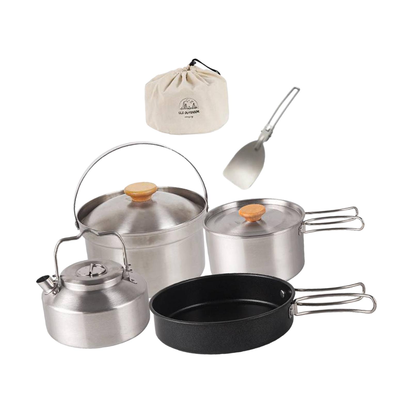 Посуда для кемпинга, посуда, п – обзор и цена Camping Cooking Set Non Stick