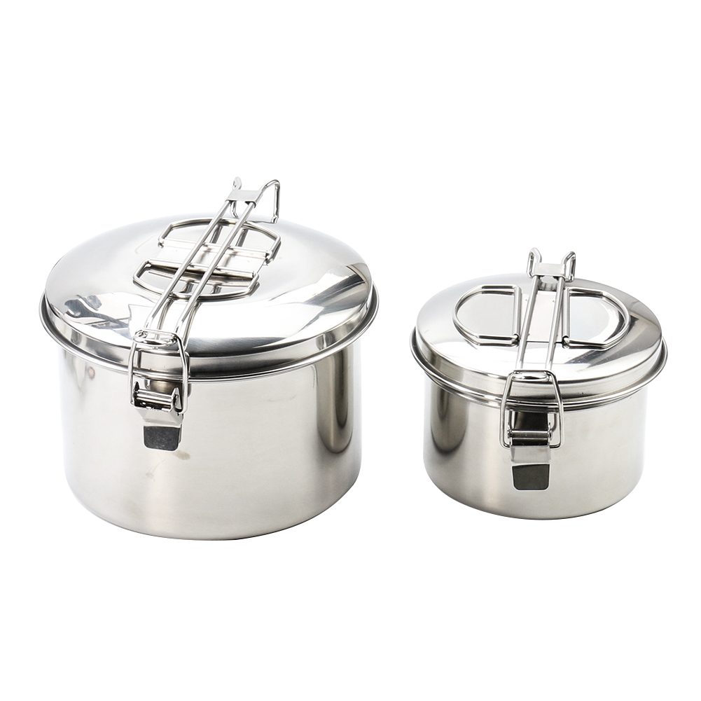 Подвесная кастрюля из нержавею – обзор и цена Camping Cooking Pot With Lid