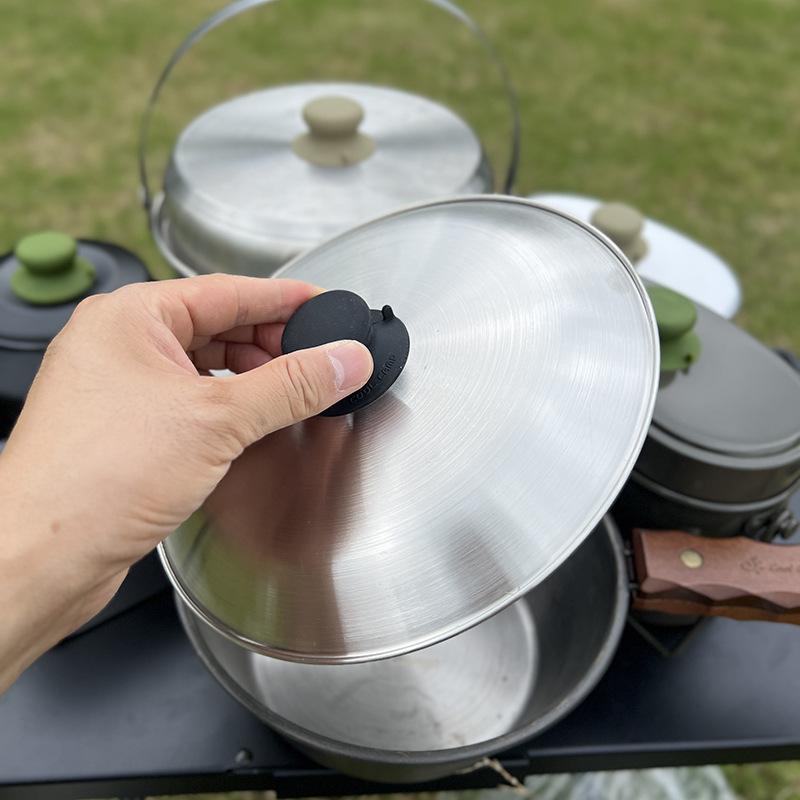 Силиконовая ручка-присоска для – обзор и цена Camping Cooking Pot With Lid