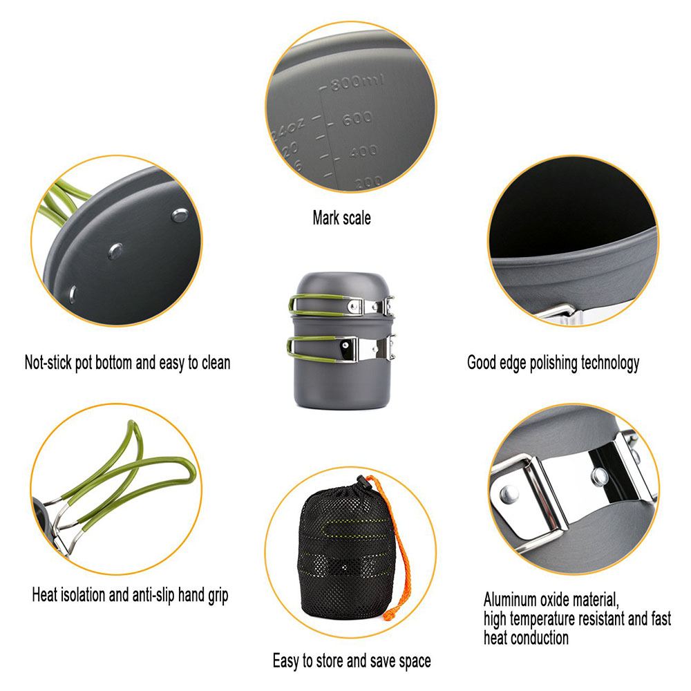 Сверхлегкие походные кастрюли, – обзор и цена Camping Cooking Pots And Pans