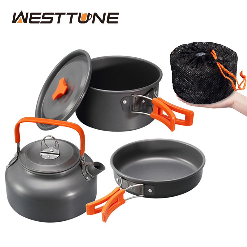 WESTTUNE набор посуды для кемп – обзор и цена Camping Cooking Pan