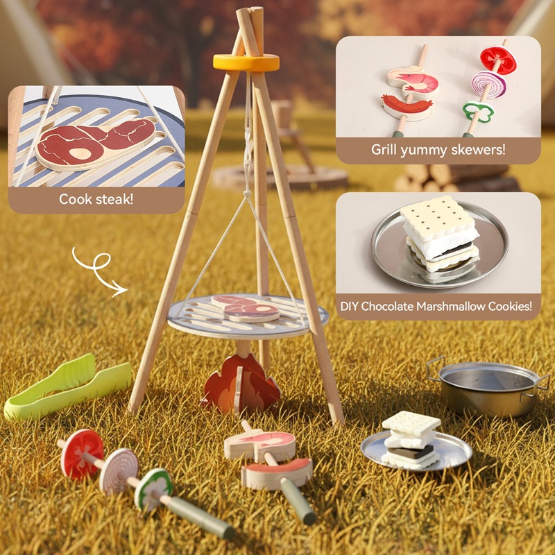 Деревянный детский набор для к – обзор и цена Camping Cooking Gifts