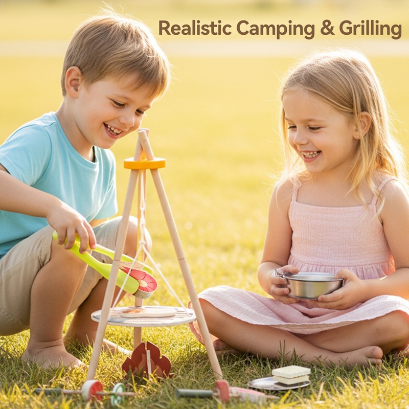 Деревянный детский набор для к – обзор и цена Camping Cooking Gifts