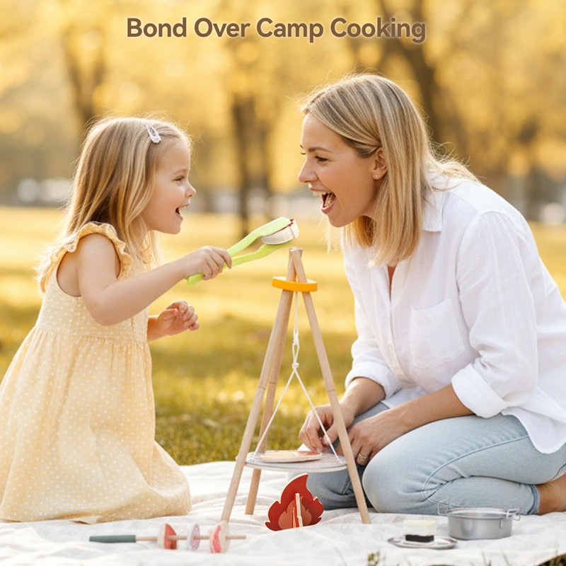 Деревянный детский набор для к – обзор и цена Camping Cooking Gifts