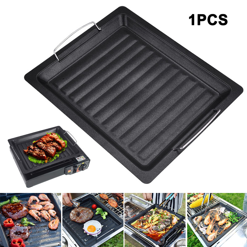 Уличная толстая квадратная ско – обзор и цена Camping Cooking Pan