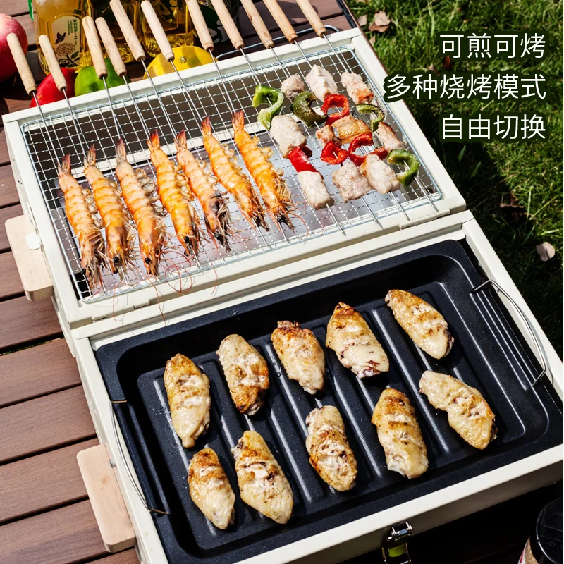 Портативный гриль-барбекю для  – обзор и цена Camping Cooking Kitchen