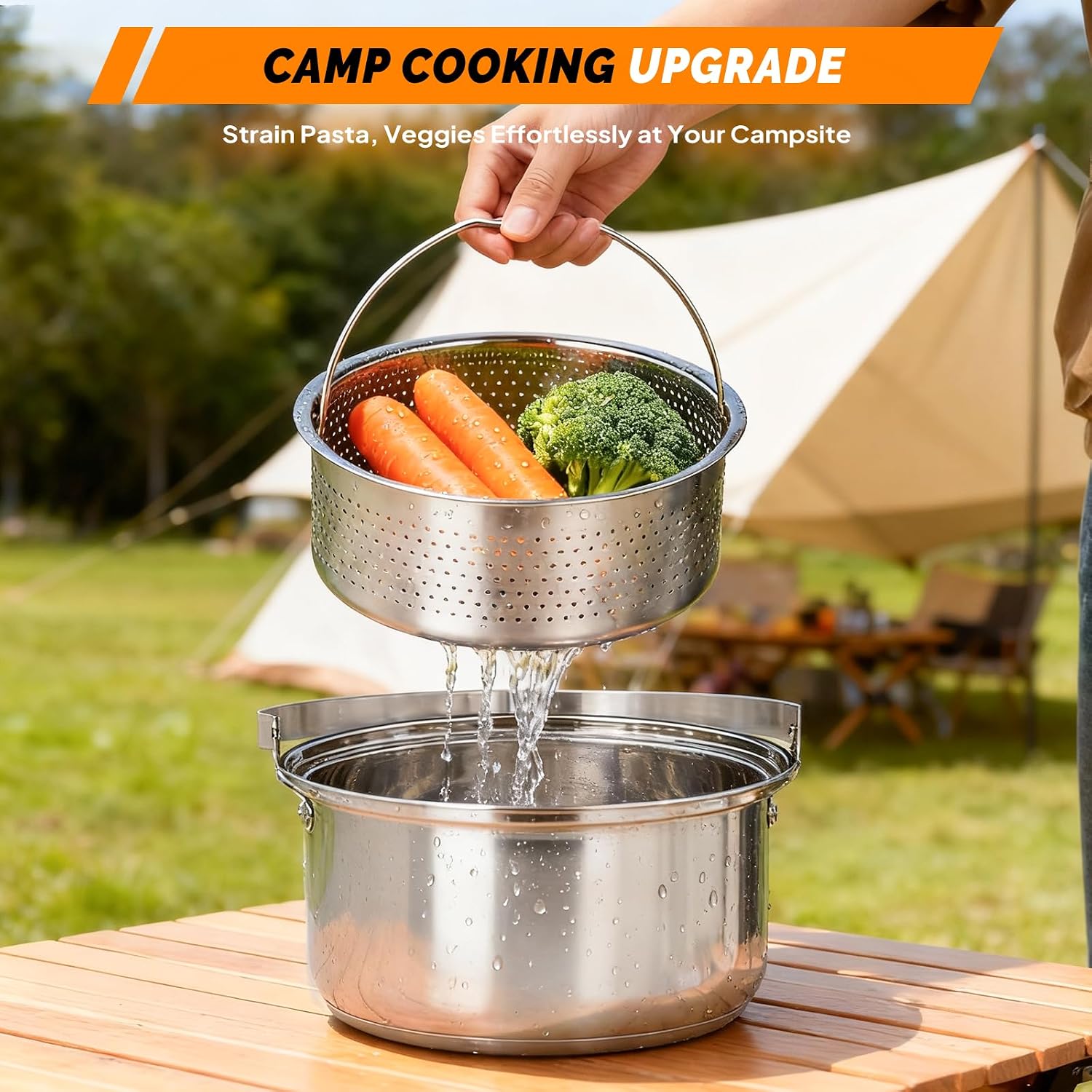 Набор посуды из 6 предметов, л – обзор и цена Camping Cooking Set Non Stick