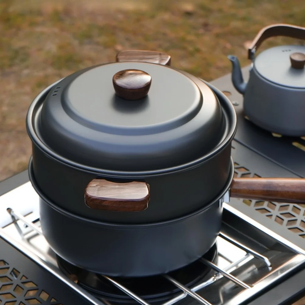 3л набор кастрюль для кемпинга – обзор и цена Camping Cooking Pot With Lid