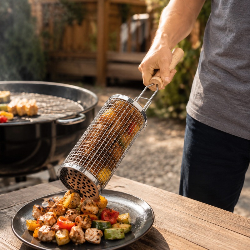 Набор круглых корзин для гриля – обзор и цена Camping Cooking Device