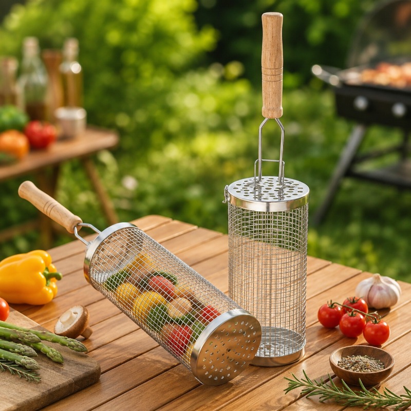 Набор круглых корзин для гриля – обзор и цена Camping Cooking Device