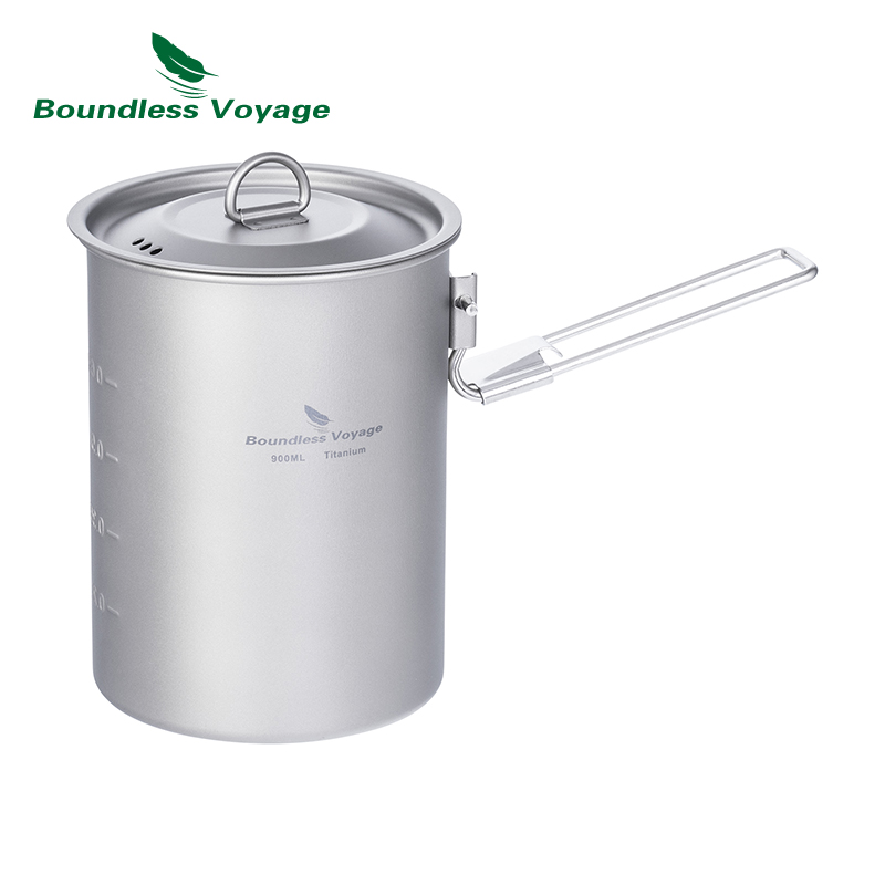Титановая чашка Boundless Voya – обзор и цена Camping Cooking Pot With Lid