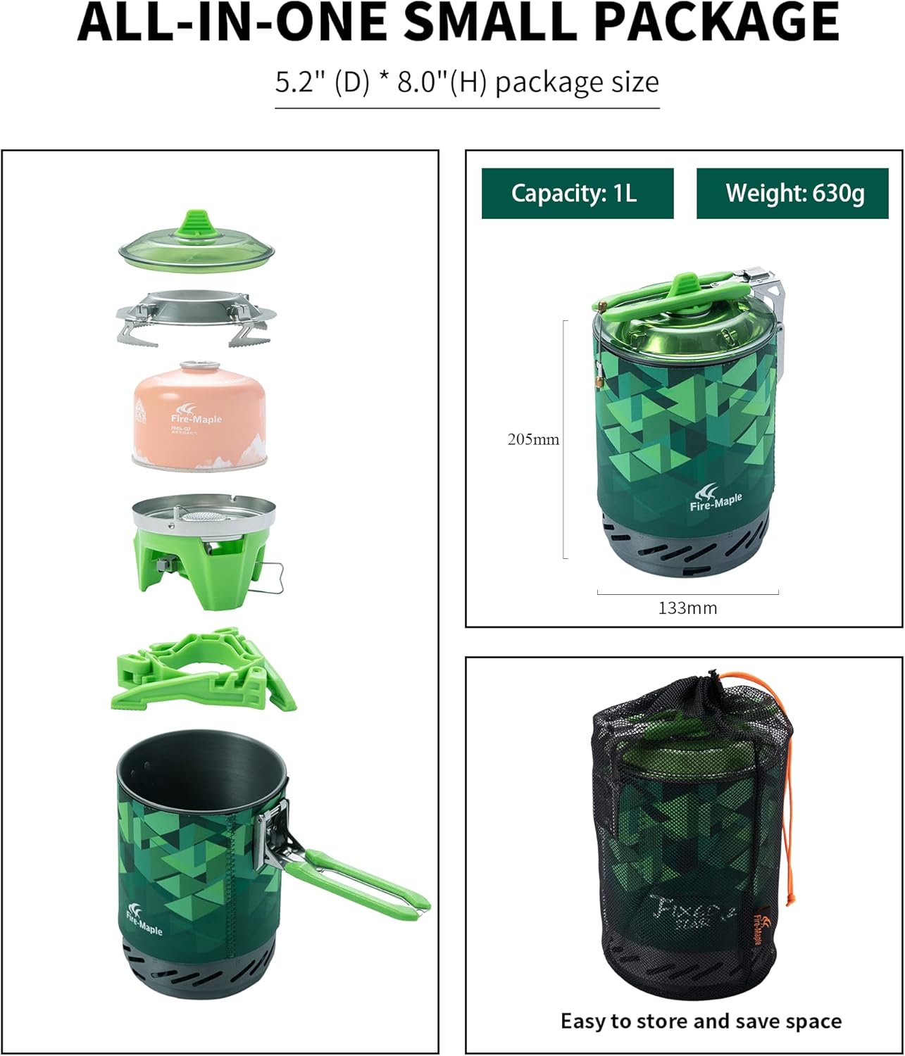 Система приготовления пищи Fir – обзор и цена Camping Cooking One Pot