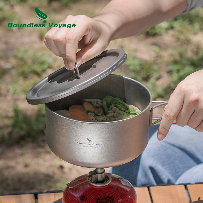 Титановая походная кастрюля Bo – обзор и цена Camping Cooking Pan