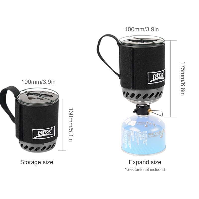 BRS 61, интегрированная горелк – обзор и цена Camping Cooking One Pot