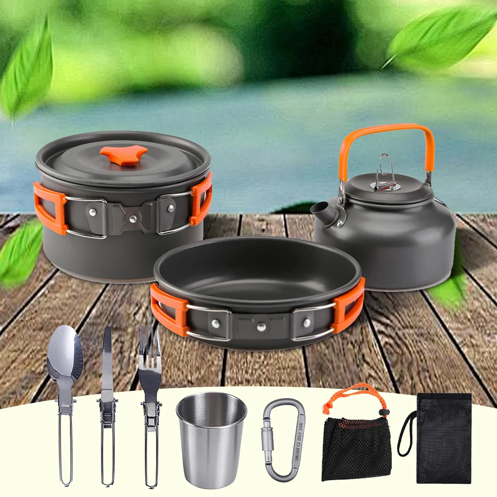 Набор походной посуды: чайник, – обзор и цена Camping Cooking Pan