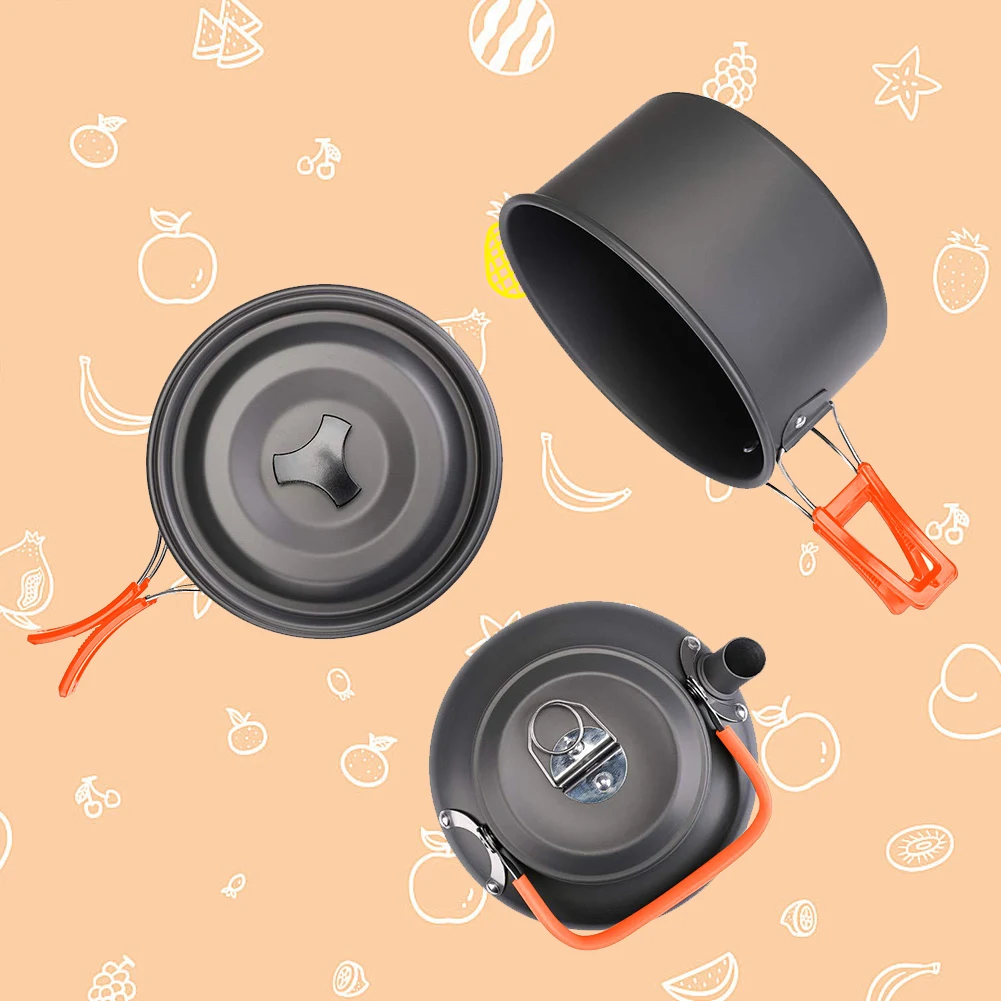 Набор походной посуды: чайник, – обзор и цена Camping Cooking Pan