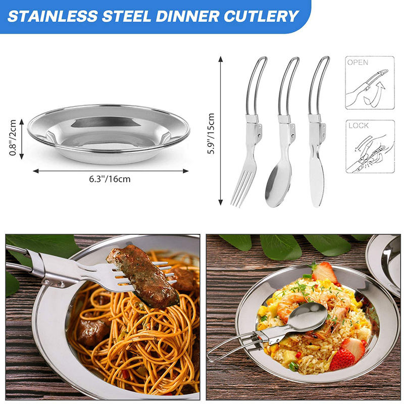 Набор походной посуды для кемп – обзор и цена Camping Cooking Set Non Stick